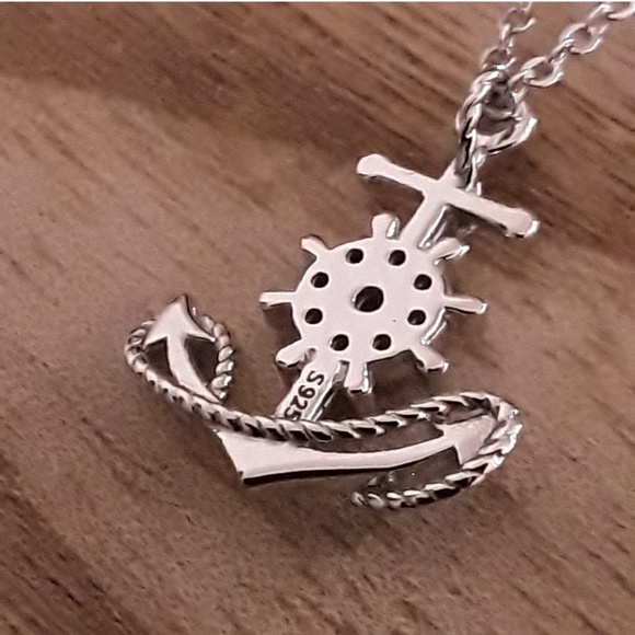 D12 NEW S925 Good Luck Nautical Anchor - Picture 3 of 8